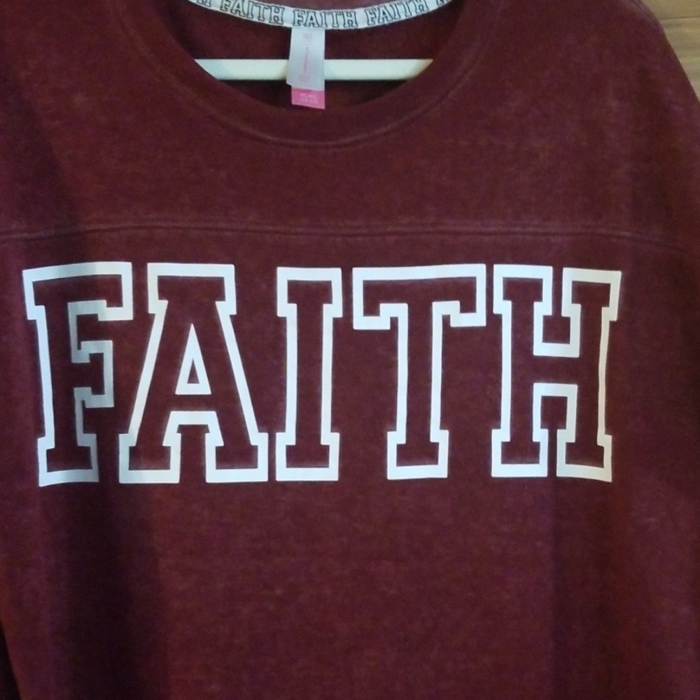 3/4 sleeve sweatshirt FAITH